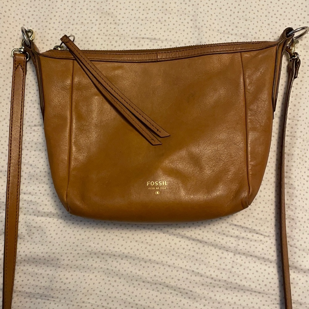 Fossil Leather Crossbody Bag